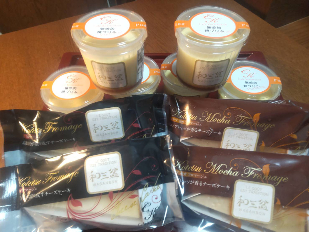 2種類の和三盆フロマージュと和三盆無添加コテツプリン6個 計10個セット